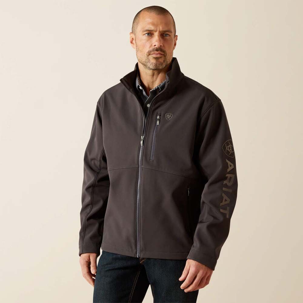 image of Men's Logo Softshell Jacket, Phantom