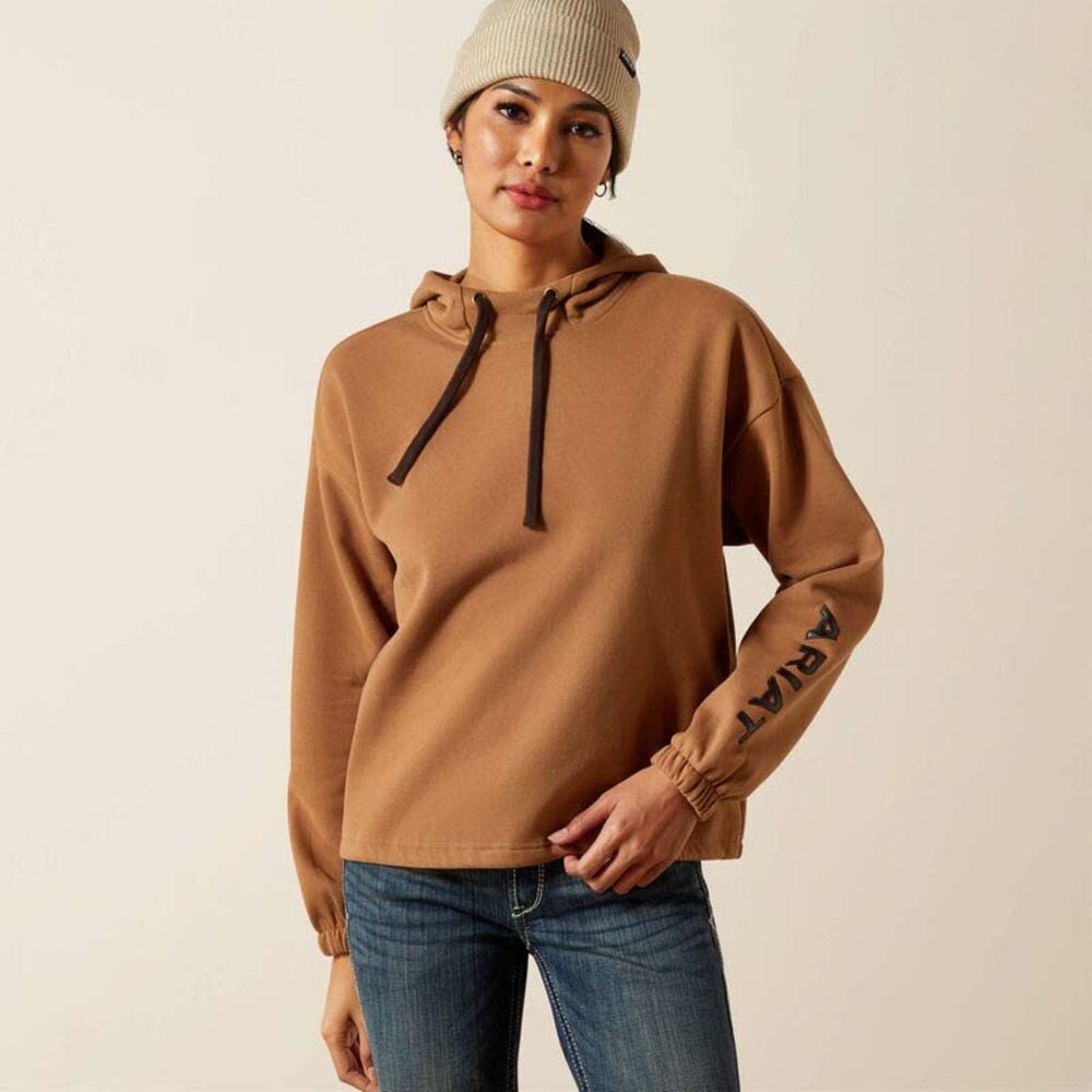 image of Women's Essential Hoodie, Toasted Coconut