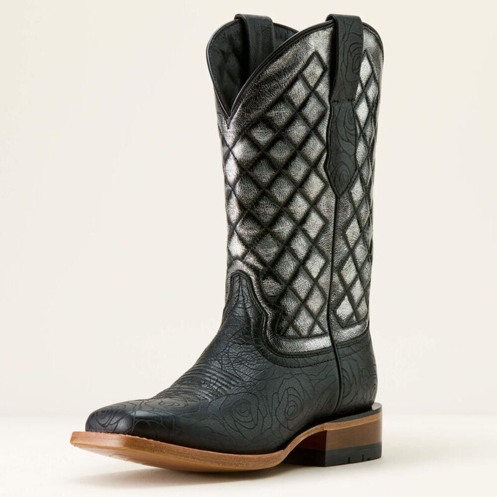 image of Women's Frontier Wittman Wide Square Toe Western Boot, Midnight Rose
