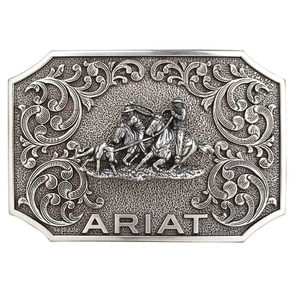 image of Women's Retangle Team Roper Belt Buckle