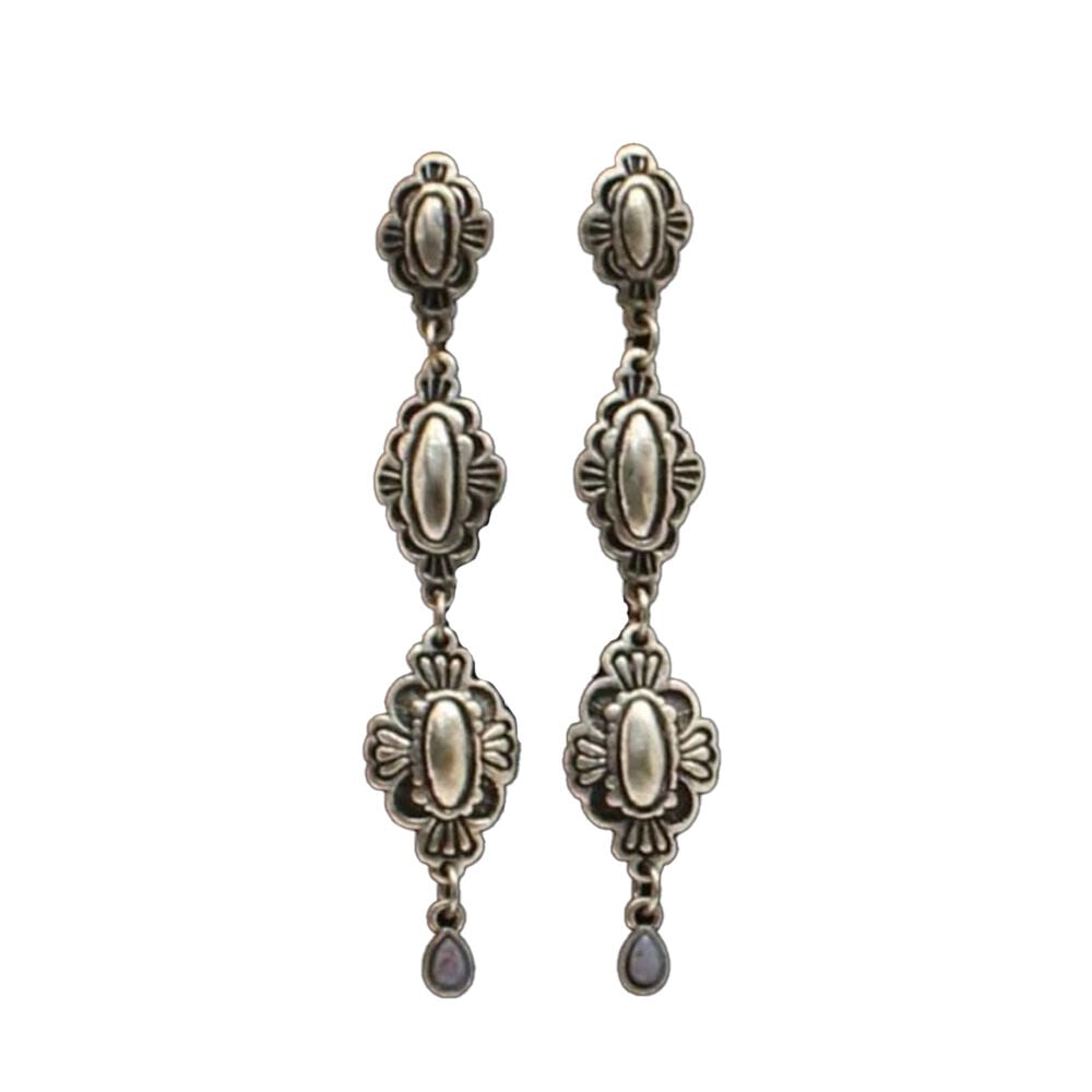 image of 3 Tier Flower Earrings