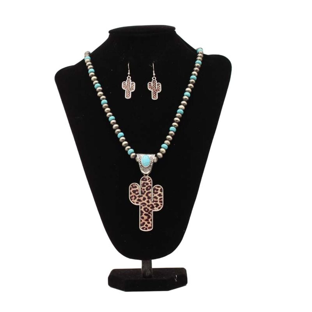 image of Cheetah Cactus Jewelry Set