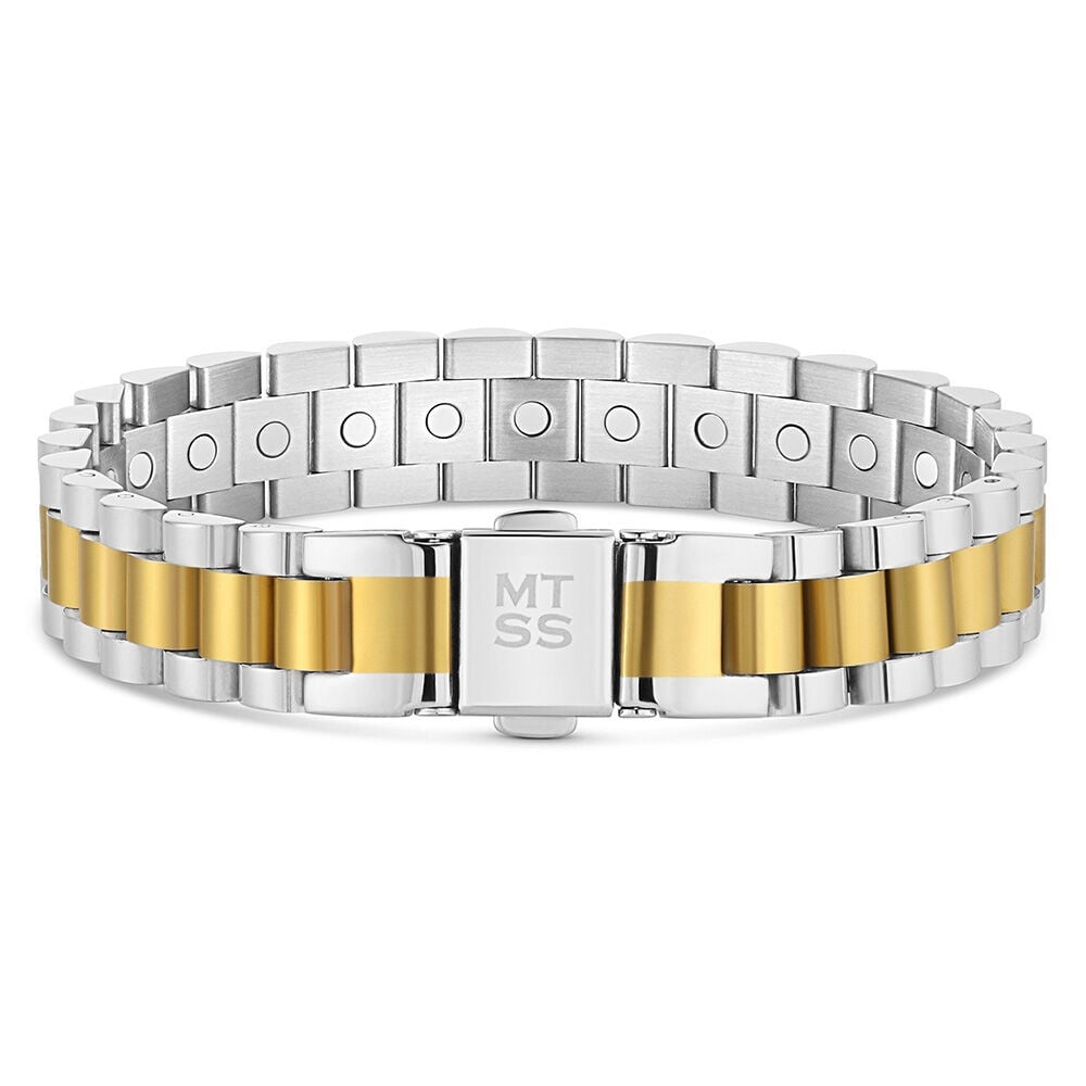 image of Men's Twin Steel Link Bracelet