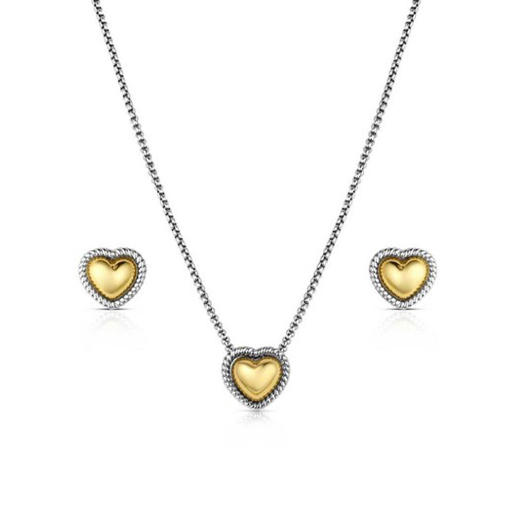image of Women's Trio of Heart Jewelry Set