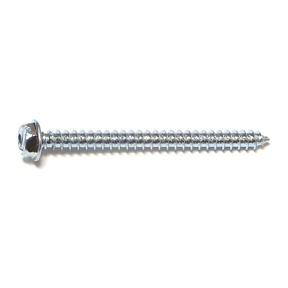 image of 8 X 2 Slotted Hex Washer sheet Metal Screw