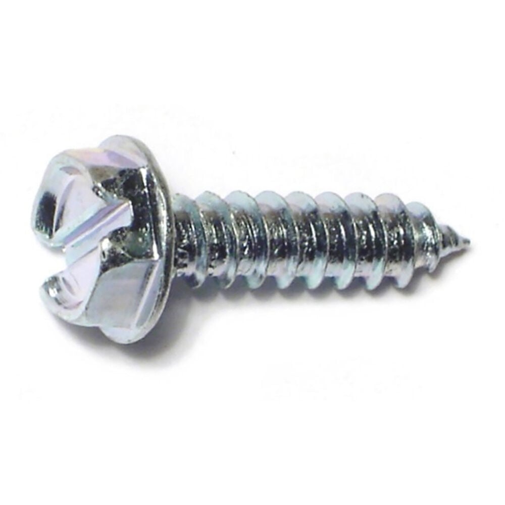 image of 10 X 3/4 Slotted Hex Washer sheet Metal Screw 10183