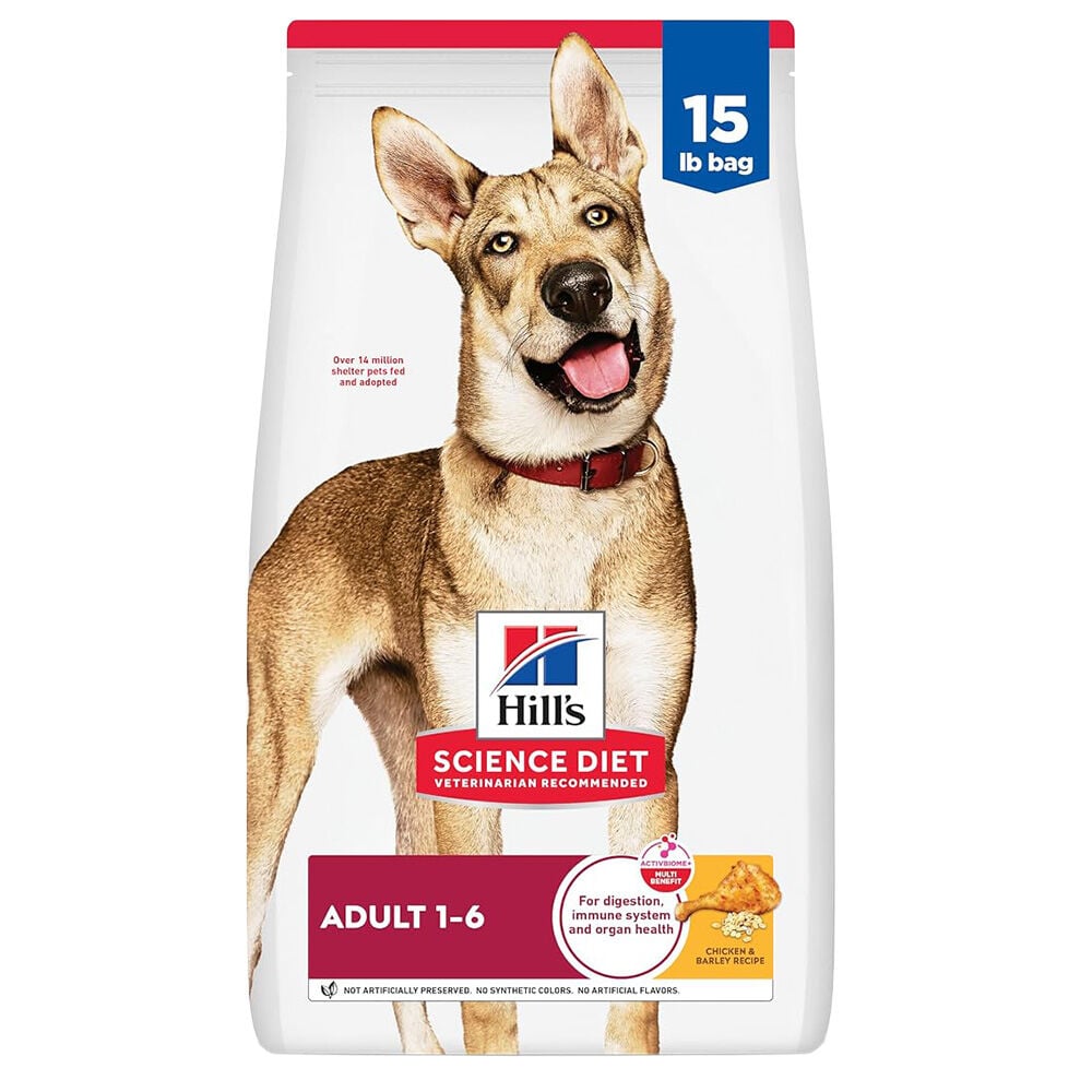 image of Dry Adult Dog Food- Chicken and Barley, 17.5 lb