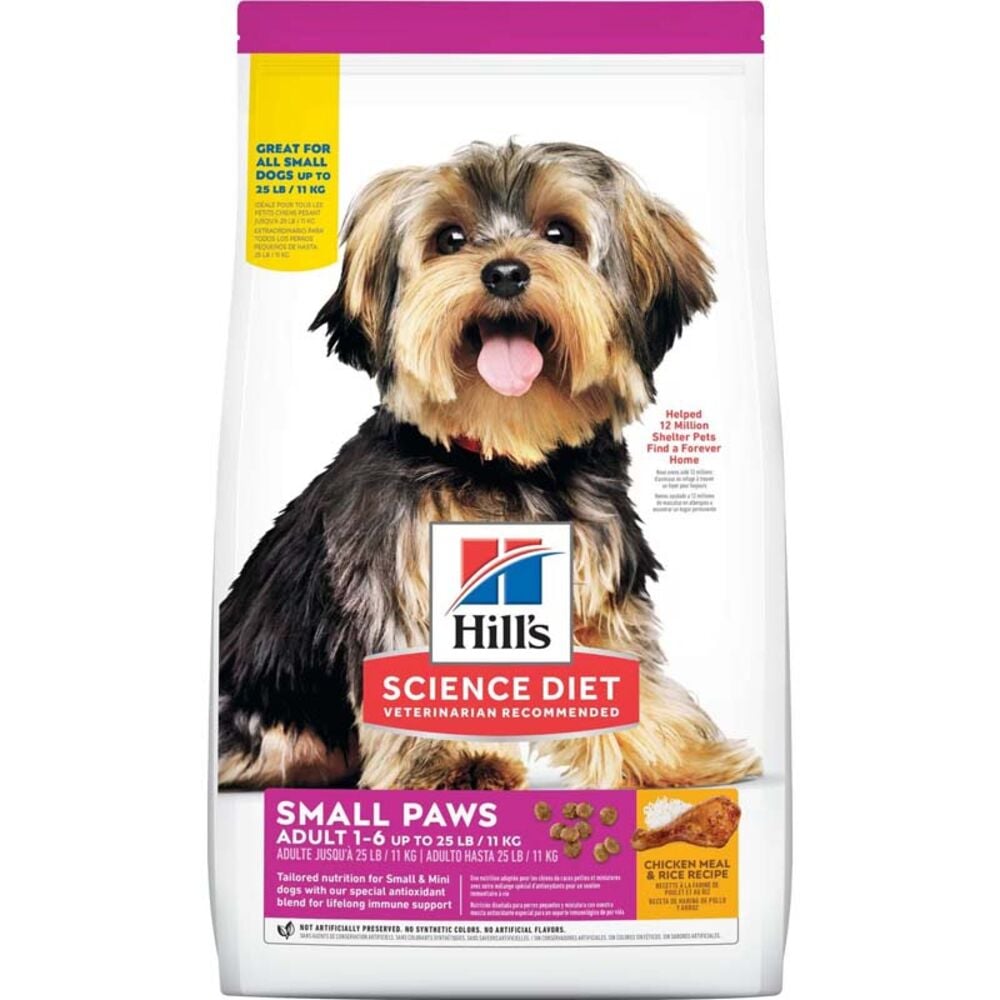 image of Dry Adult Dog Food- Small and Toy Breed, Chicken and Barley, 15.5 lb
