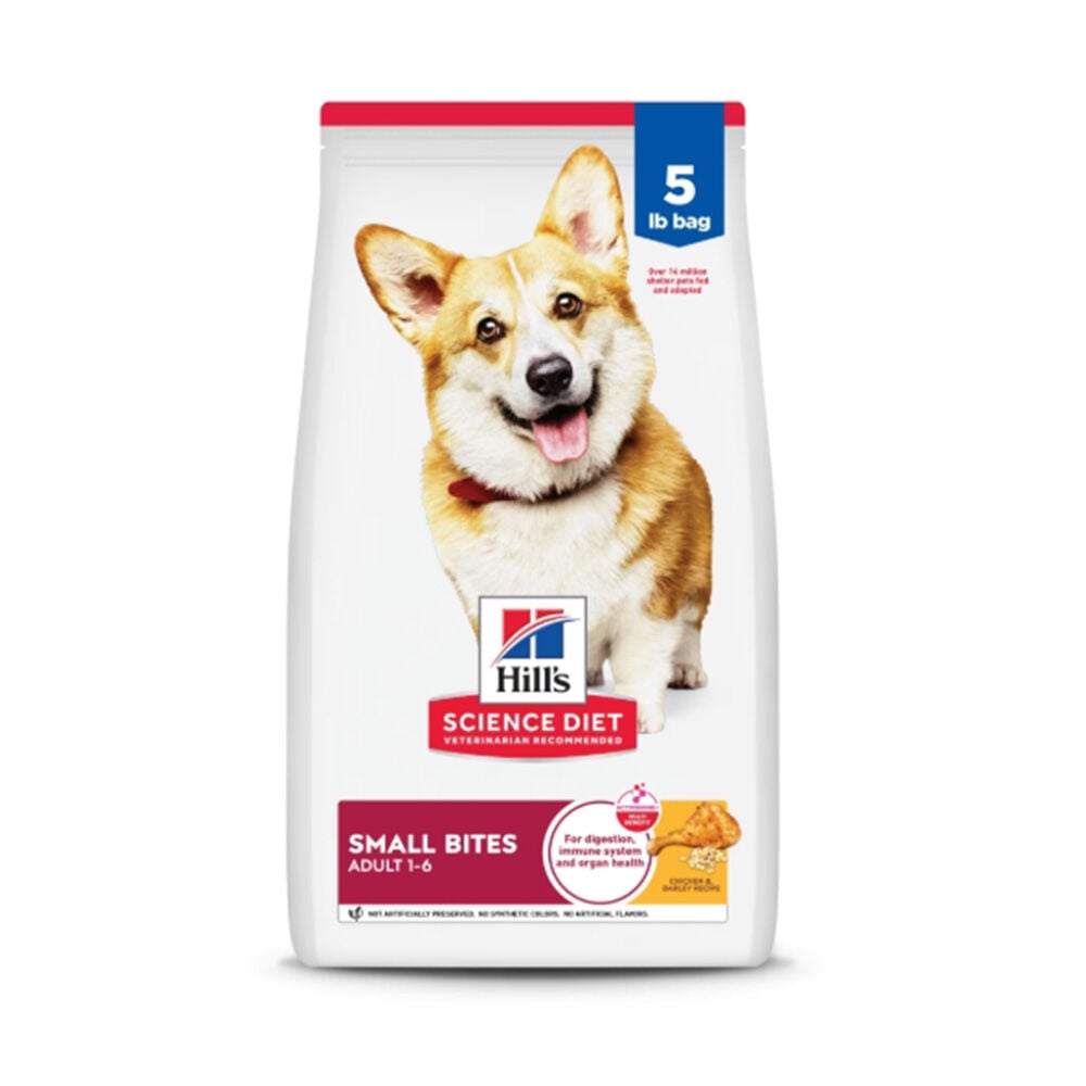image of Dry Adult Dog Food- Small Bites, Chicken and Barley, 38.5 lb