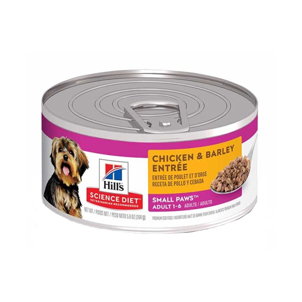 image of Wet Adult Dog Food- Small and Toy Breed, Chicken and Barley Entrée, 5.8 oz
