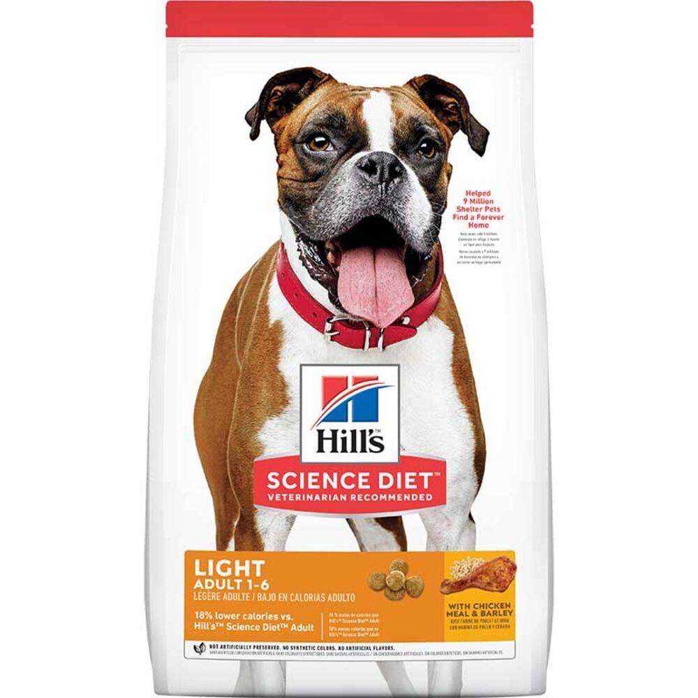 image of Dry Adult Dog Food- Light, Small Bites, Chicken and Barley, 17.5 lb