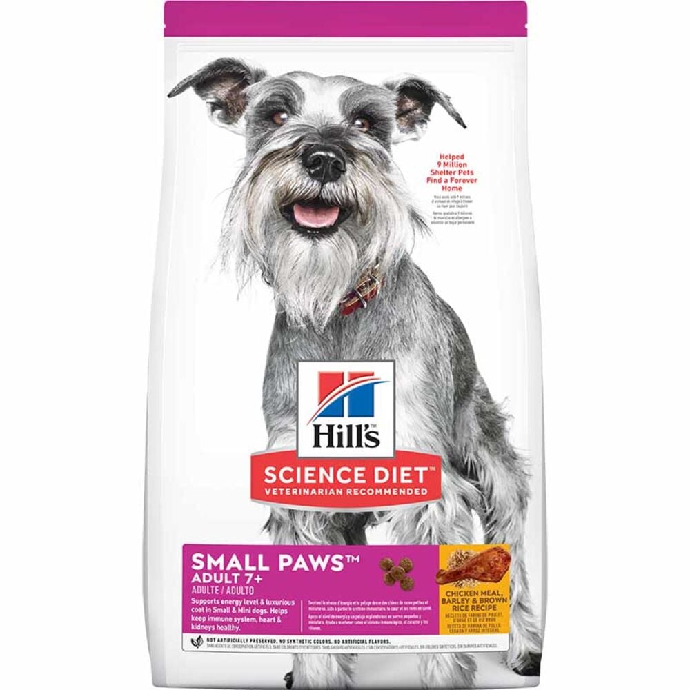 image of Dry 7+ Adult Dog Food- Small and Toy Breed, Chicken, 4.5 lb