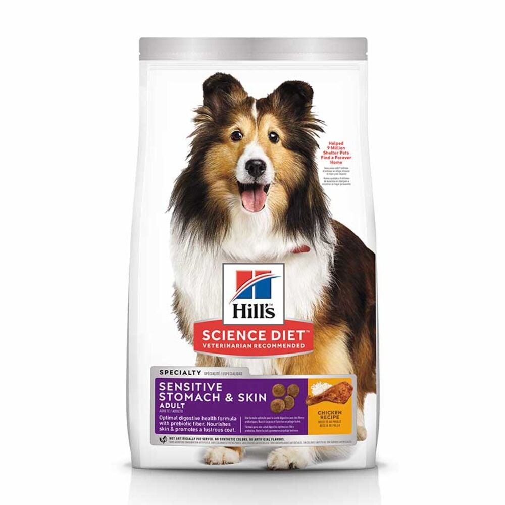 image of Dry Adult Dog Food- Sensitive Stomach and Skin, Chicken and Barley, 30 lb