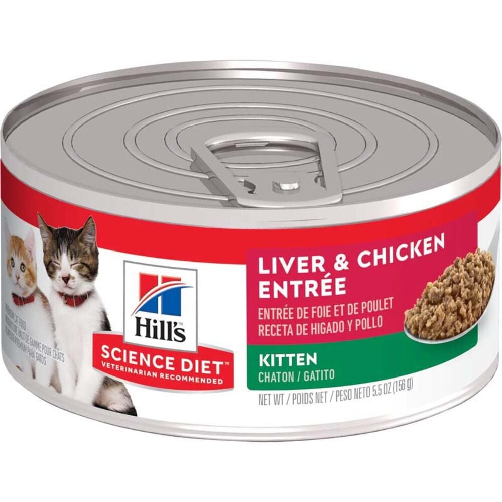 image of Wet Kitten Food- Liver and Chicken Entrée, 5.5 oz