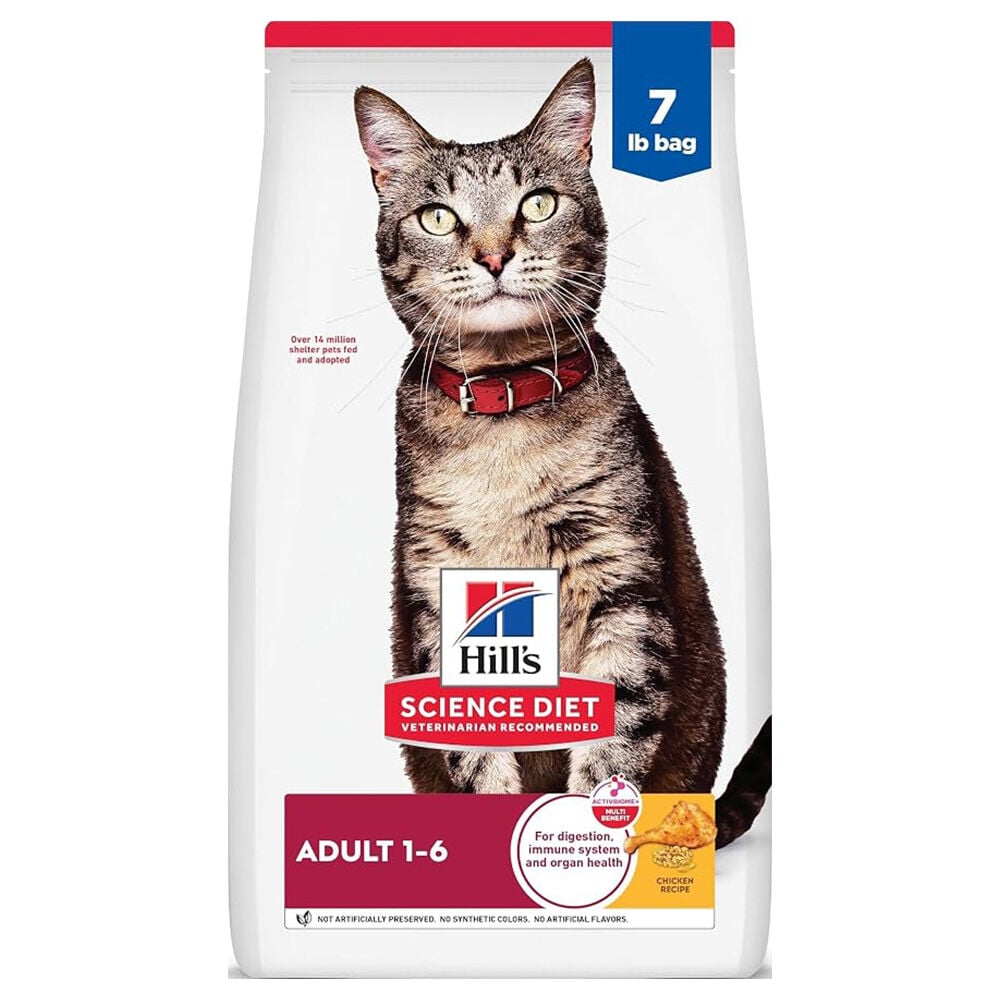 image of Dry Adult Cat Food- Chicken and Barley, 7 lb