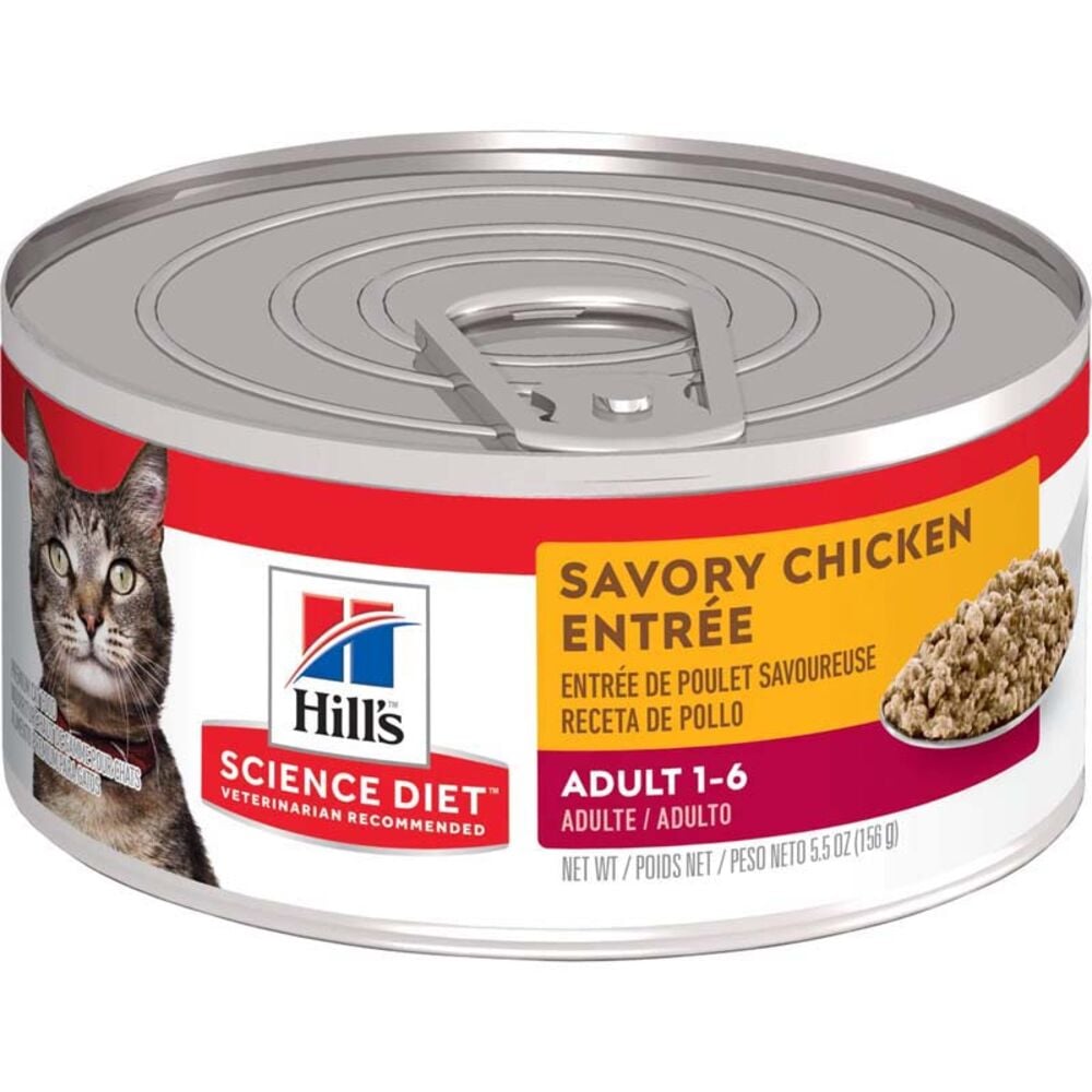 image of Wet Adult Cat Food- Savory Chicken Entrée, 5.5 oz