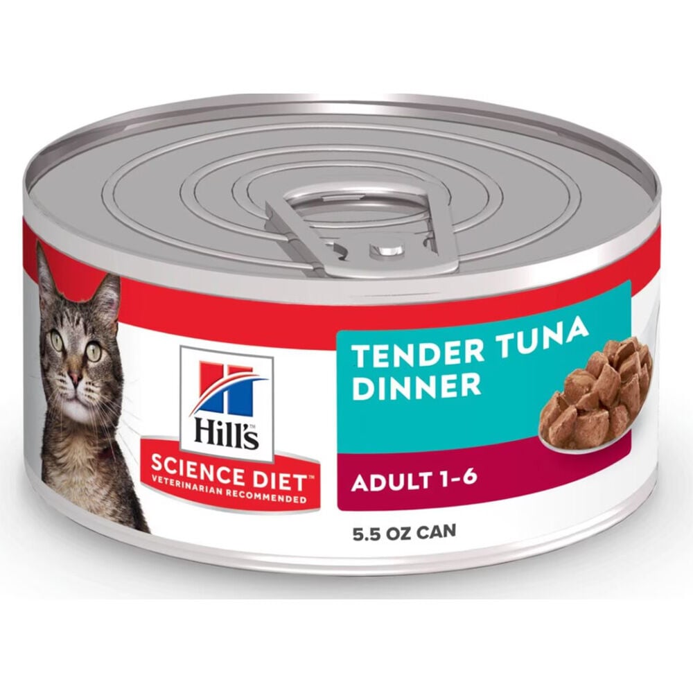 image of Wet Adult Cat Food- Tender Tuna Dinner, 5.5 oz