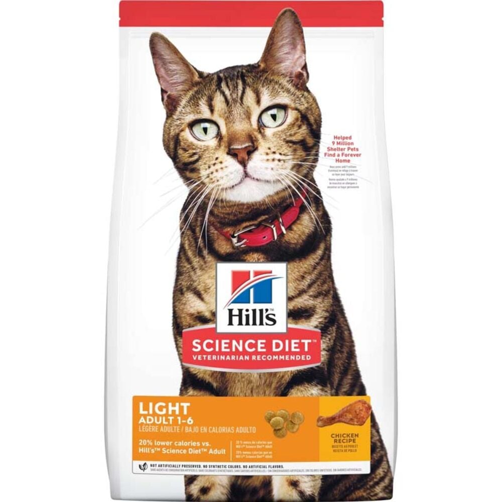 image of Dry Adult Cat Food- Light, Chicken, 16 lb