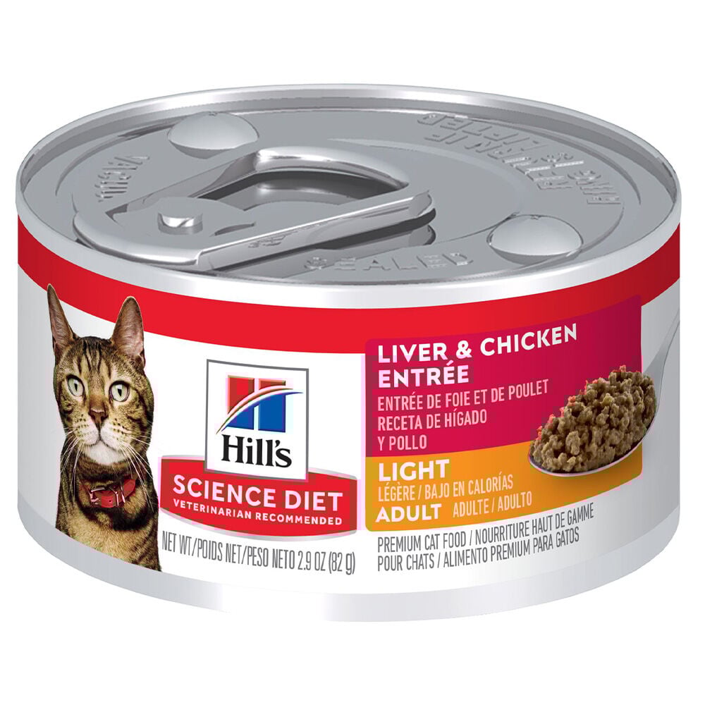 image of Wet Adult Cat Food- Light, Liver & Chicken, 5.5 oz