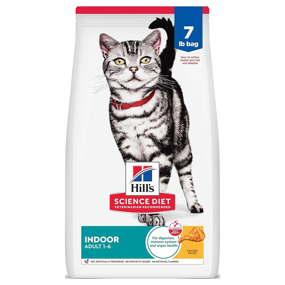 image of Dry Adult Cat Food- Indoor, Chicken, 7 lb
