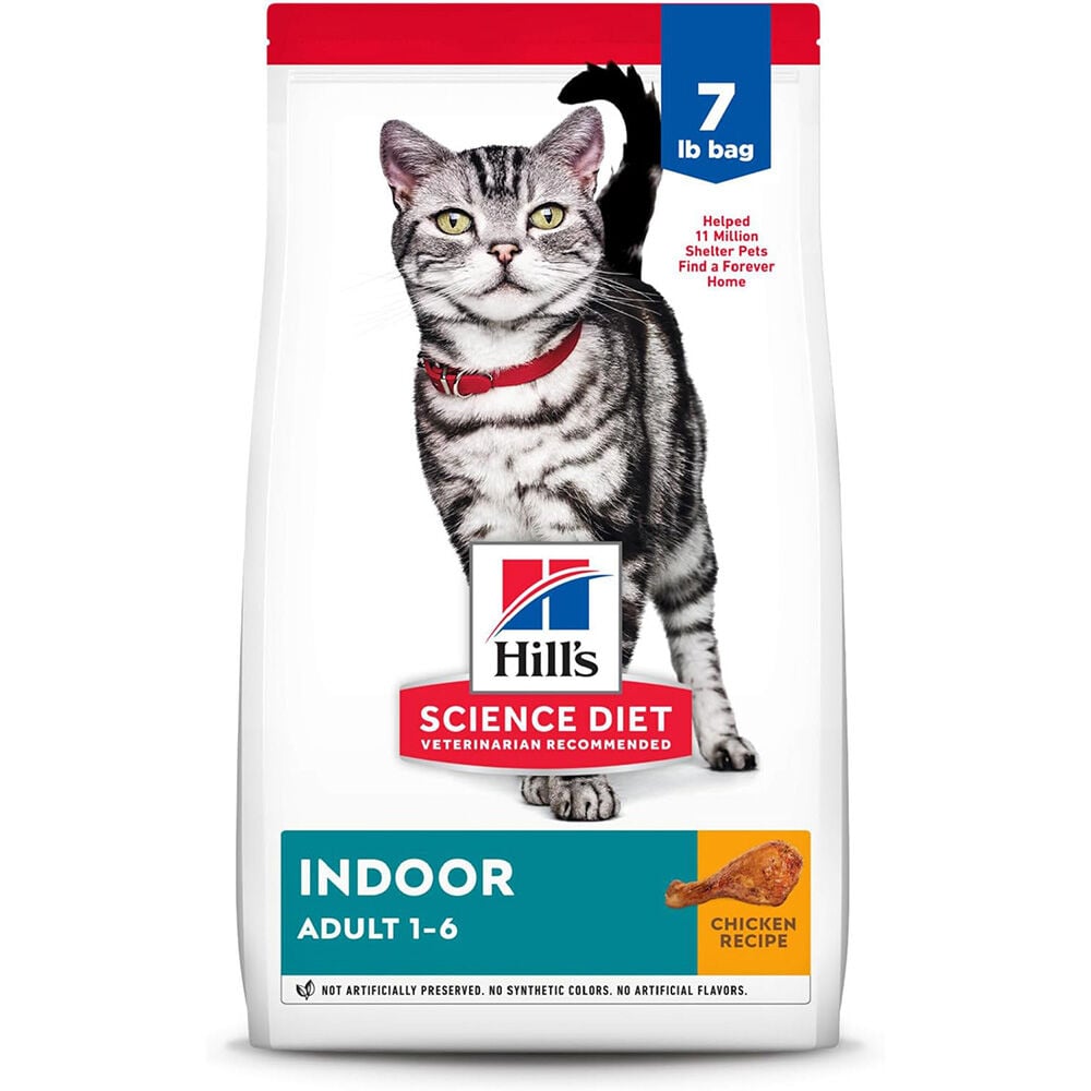 image of Dry Adult Cat Food- Indoor, Chicken, 7 lb