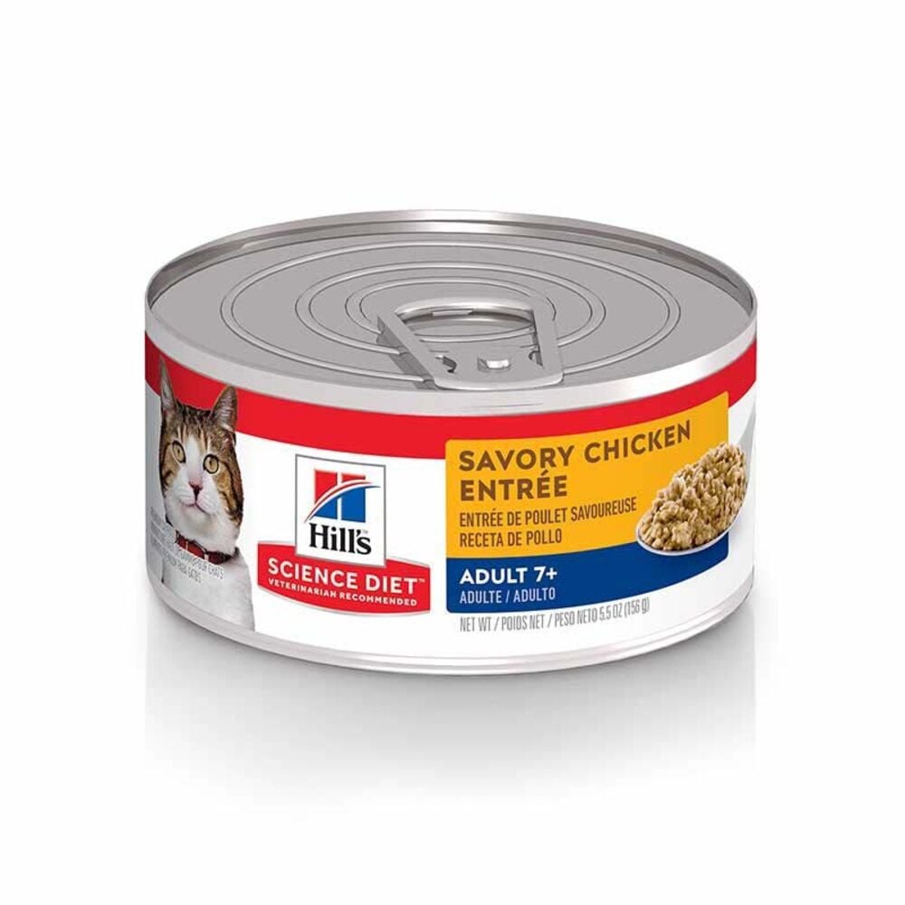 image of Wet Adult 7+ Cat Food- Savory Chicken Entrée, 5.5 oz