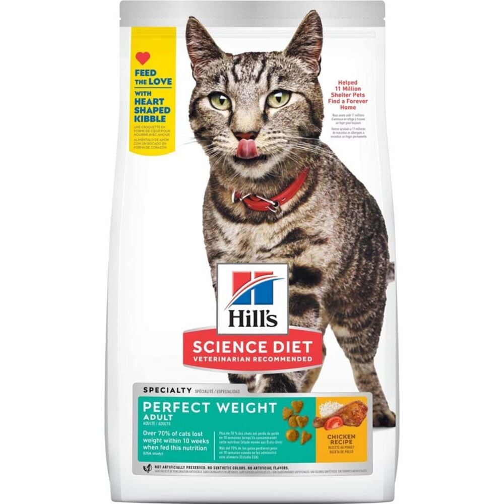 image of Dry Cat Food- Perfect Weight, Chicken, 3 lb