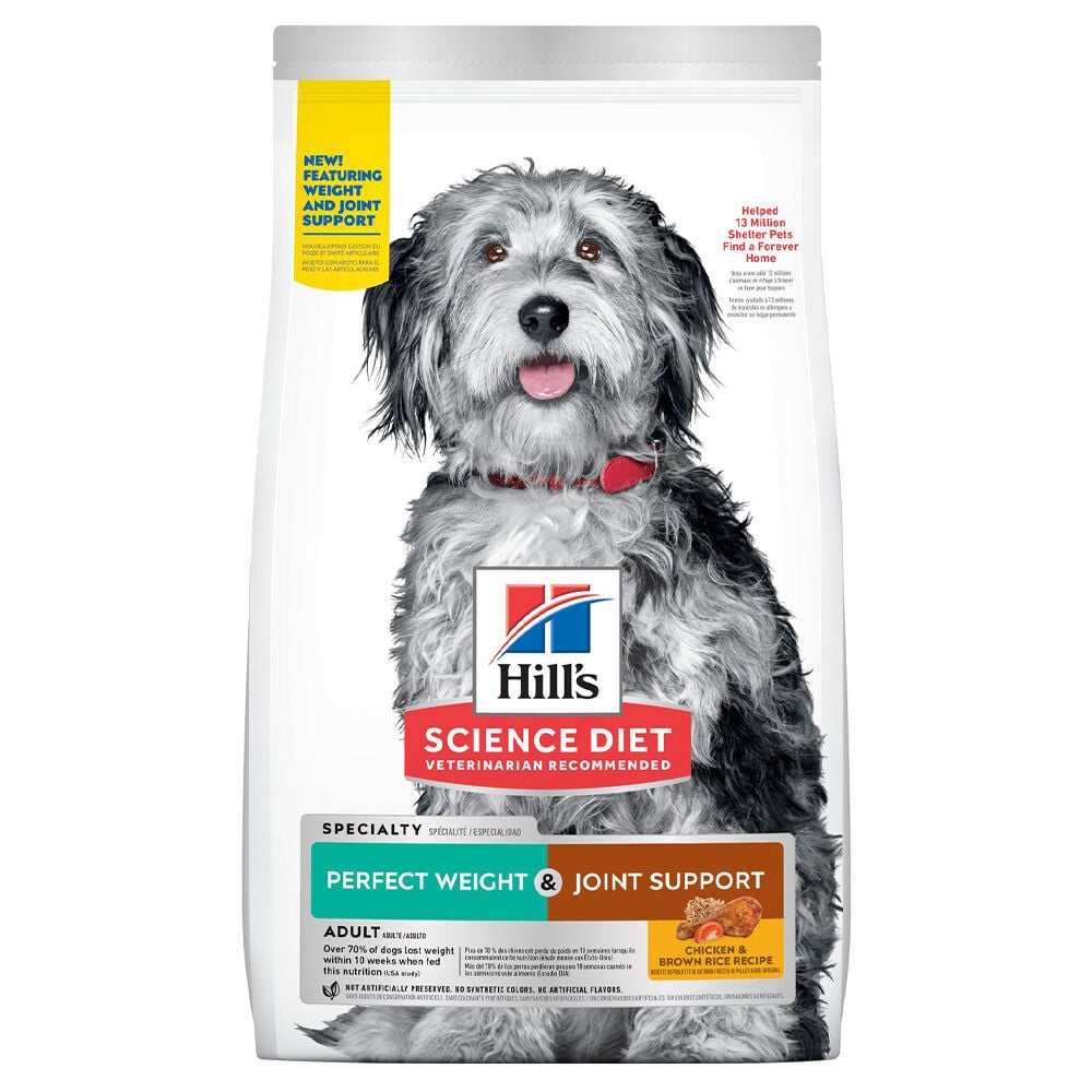 image of Dry Adult Dog Food- Perfect Weight and Joint Support, Chicken, 12 lb