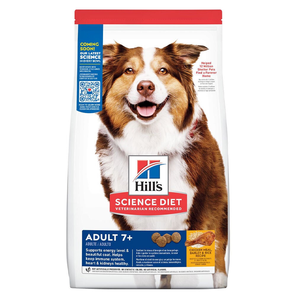 image of Dry Dog Food- 7+ Chicken Meal, Barley & Rice, 33 lb