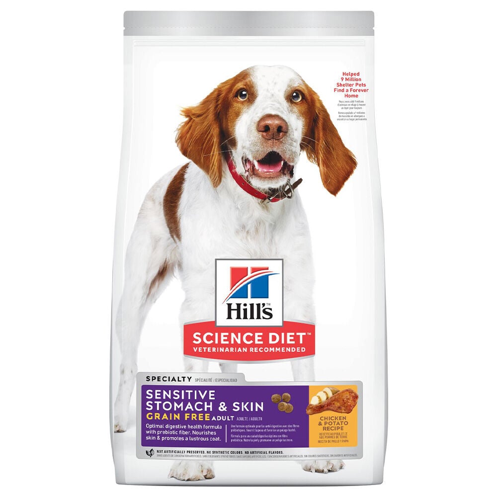 image of Dry Adult Dog Food- Sensitive Stomach and Skin, Chicken and Potato, 24 lb
