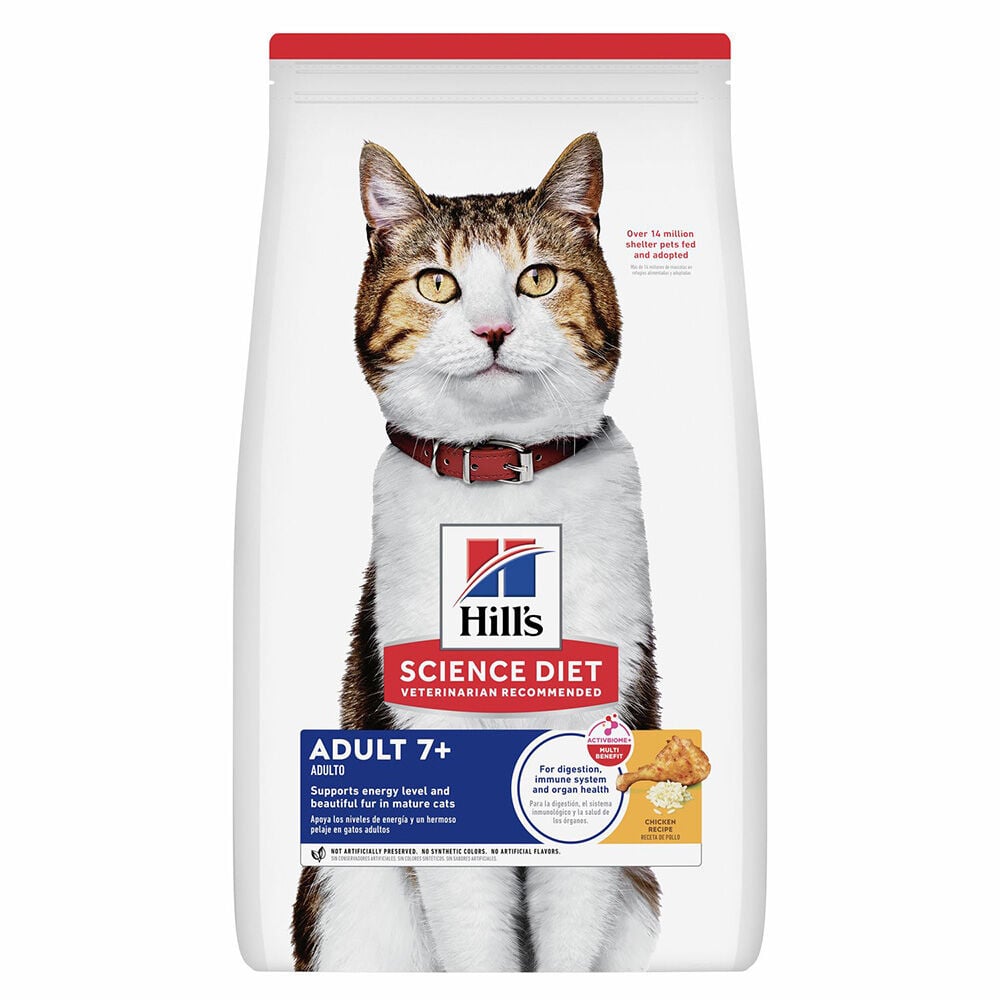 image of Dry 7+ Adult Cat Food- Chicken, 16 lb