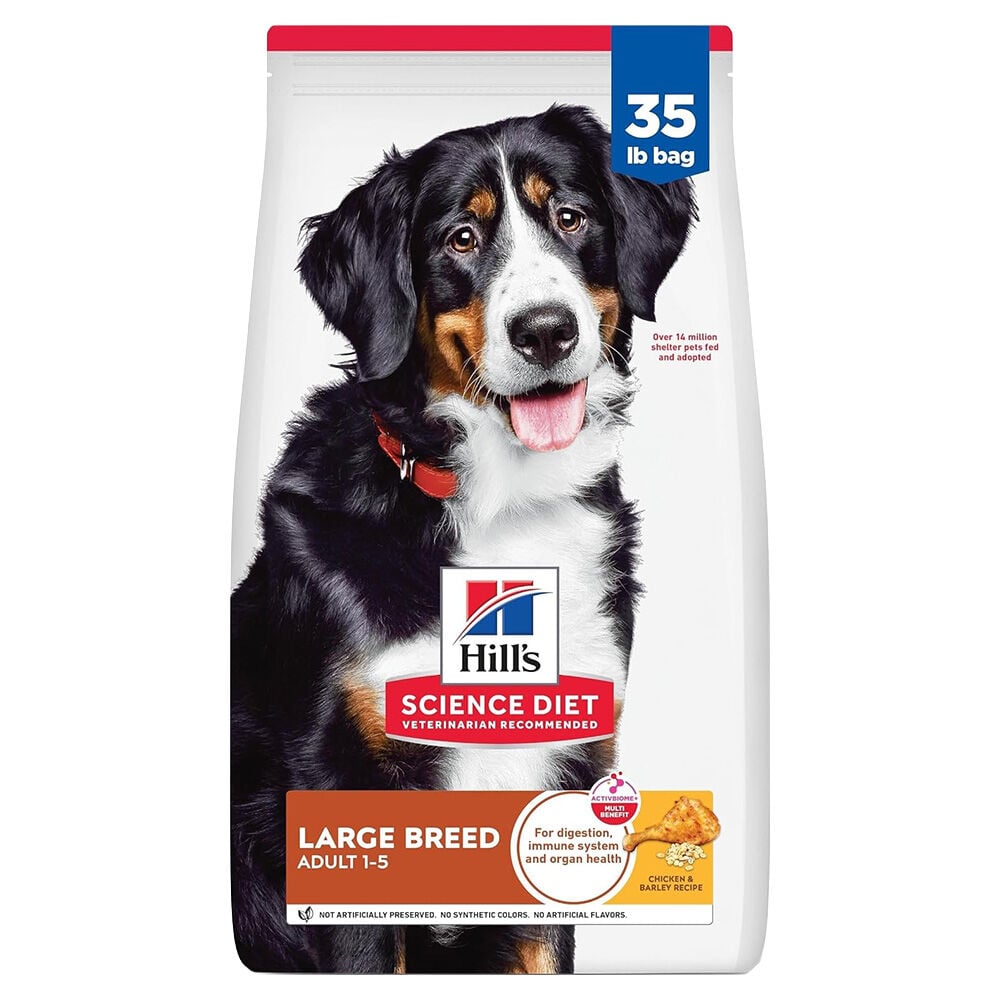 image of Dry Adult Dog Food- Large Breed, Chicken and Barley, 38.5 lb