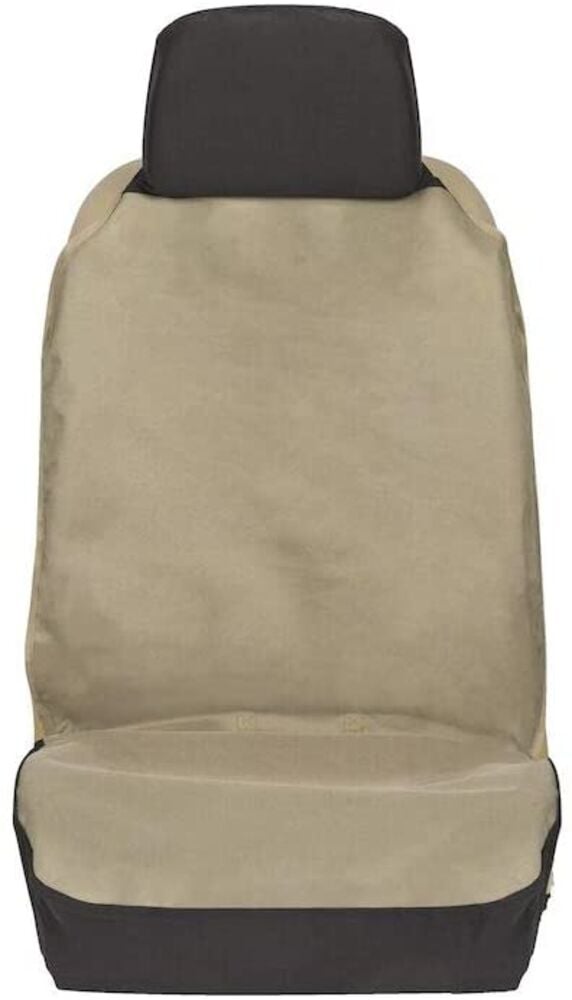 image of Happy Ride Tan Waterproof Bucket Seat Cover