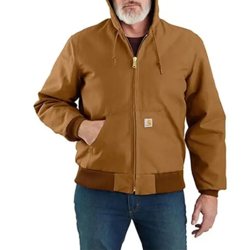 image of Men's Loose Flannel-Lined Active Jac- Carhartt Brown