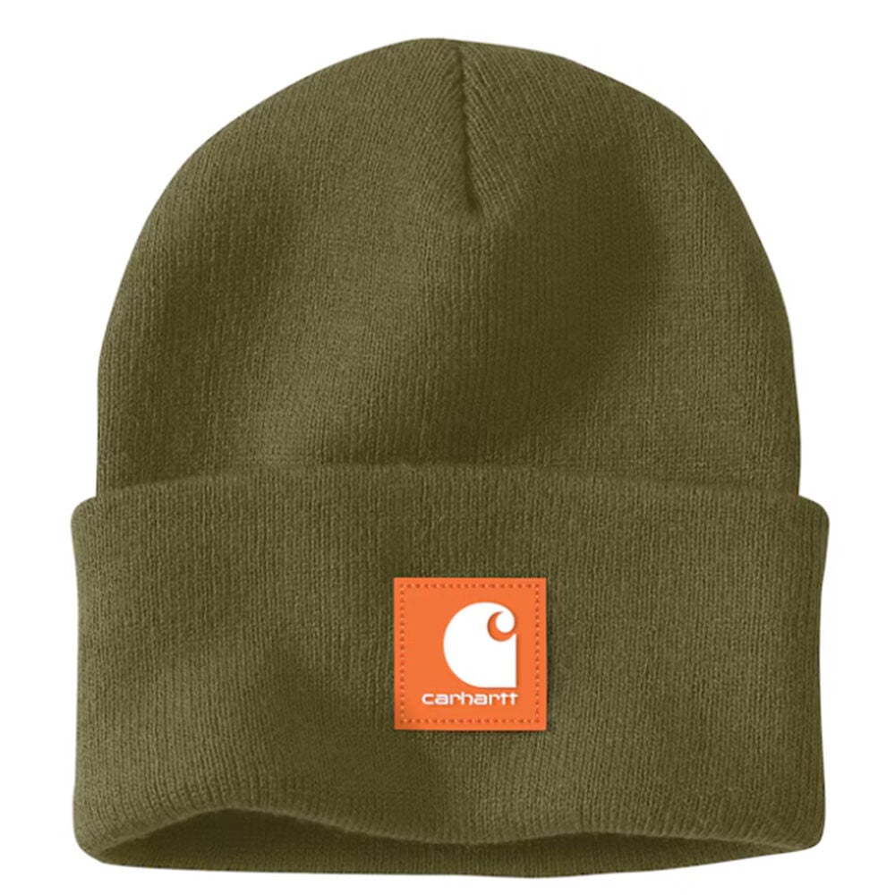 image of Men's Knit Rubber Patch Beanie