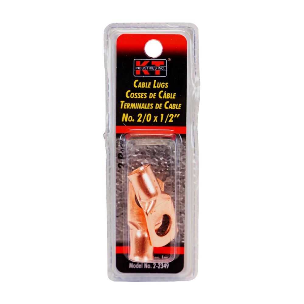 image of Cable Lug, 2/0x1/2, 2 pack