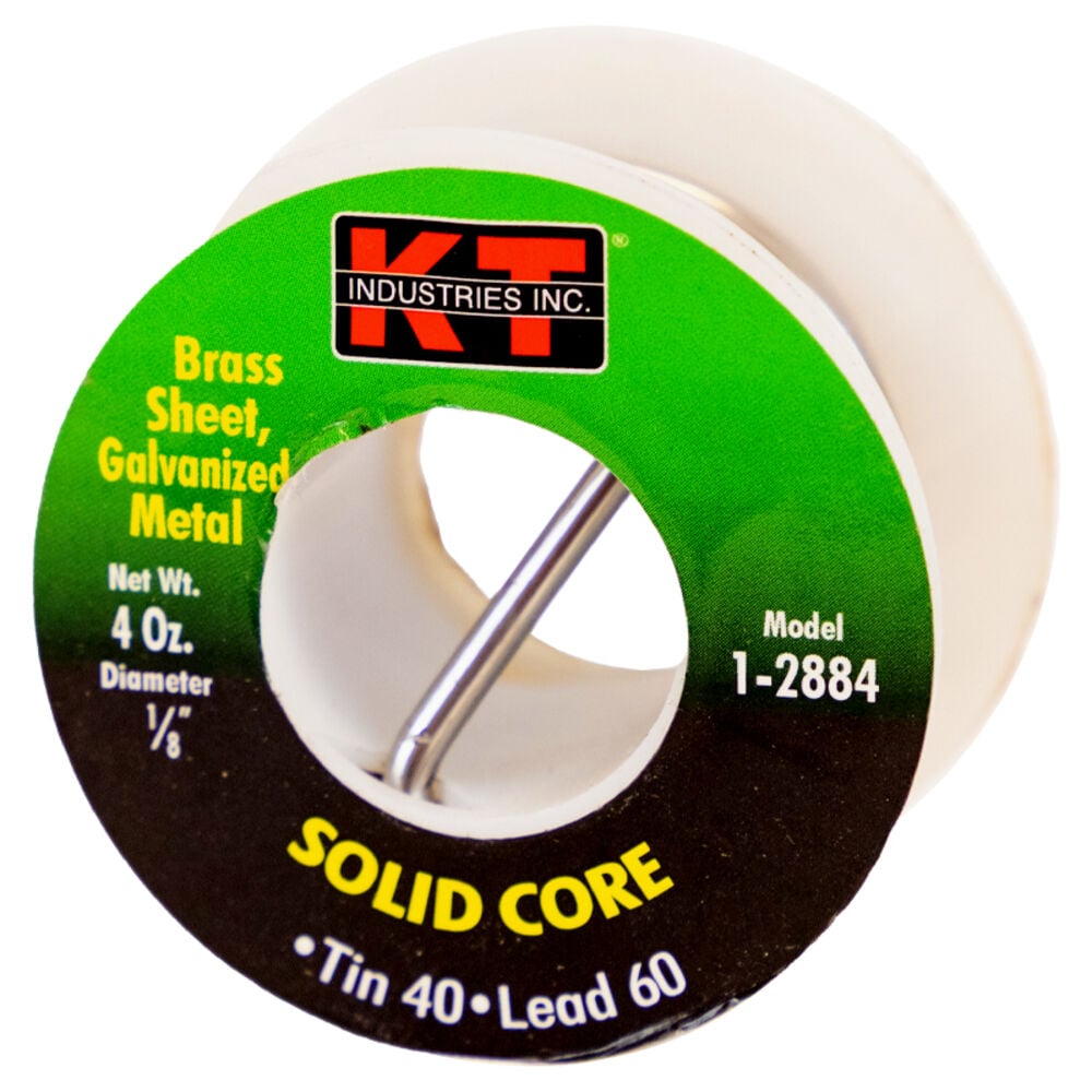 image of Solid Solder, 40/60, 1/8-in, 1/4-lb