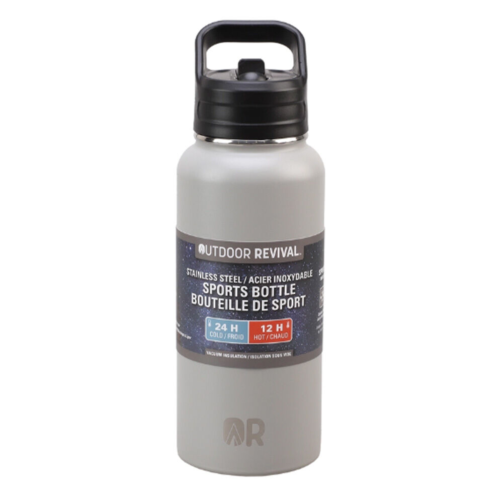 image of Sports Bottle, Grey, 32 oz