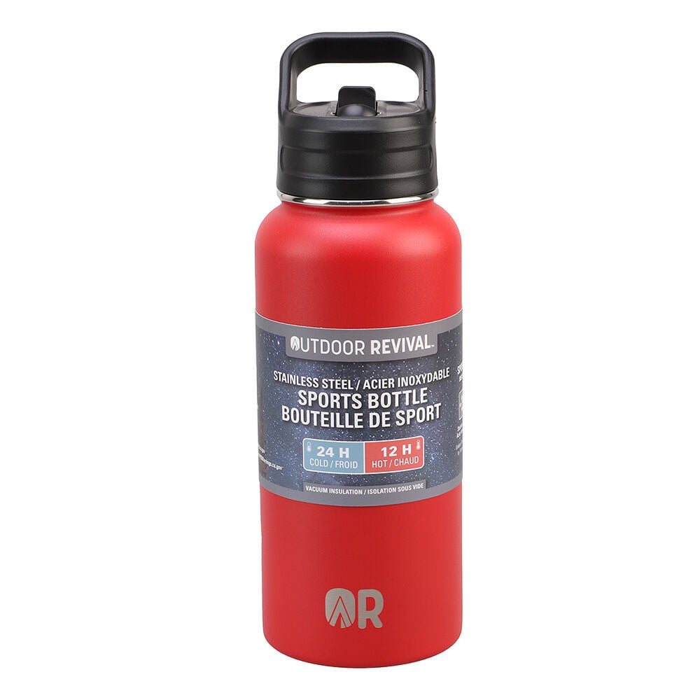 image of Sports Bottle, Red, 32 oz