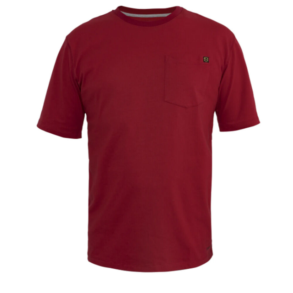image of Men's The Best Dang Short Sleeve Pocket Tee- Barn Red