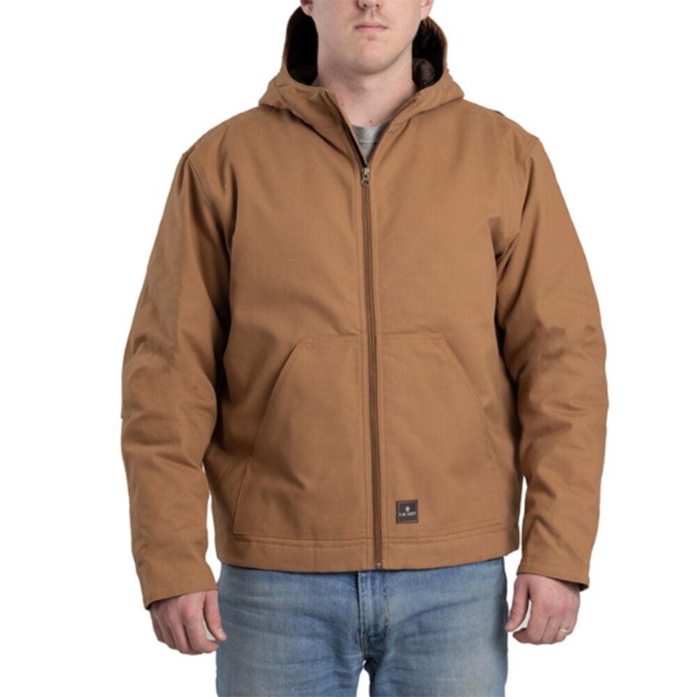image of Men's Insulated Hooded Jacket- Black