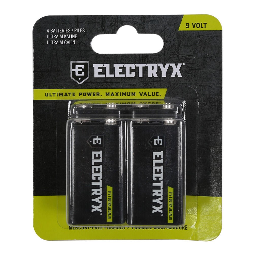 image of 9 Volt Ultra Alkaline Batteries, 4 pk