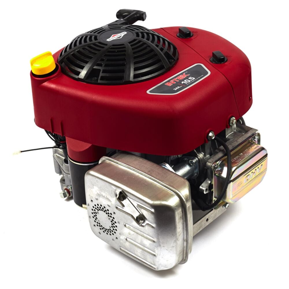 image of Intek, Vertical, 10.5 GHP, 334cc 1 x 3-5/32, Tapped 7/16-20, Keyway Electric Start, Recoil Backup