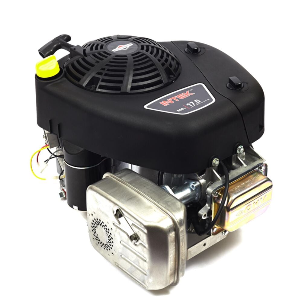 image of Intek, Vertical, 17.5 GHP, 500cc 1 x 3-5/32, Tapped 7/16-20, Keyway Electric Start with Recoil Backup