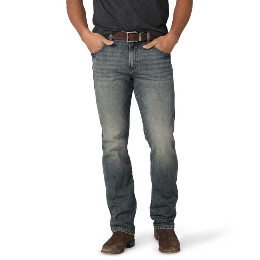 image of Men's Retro Low Rise Straight Leg Slim Fit Jean