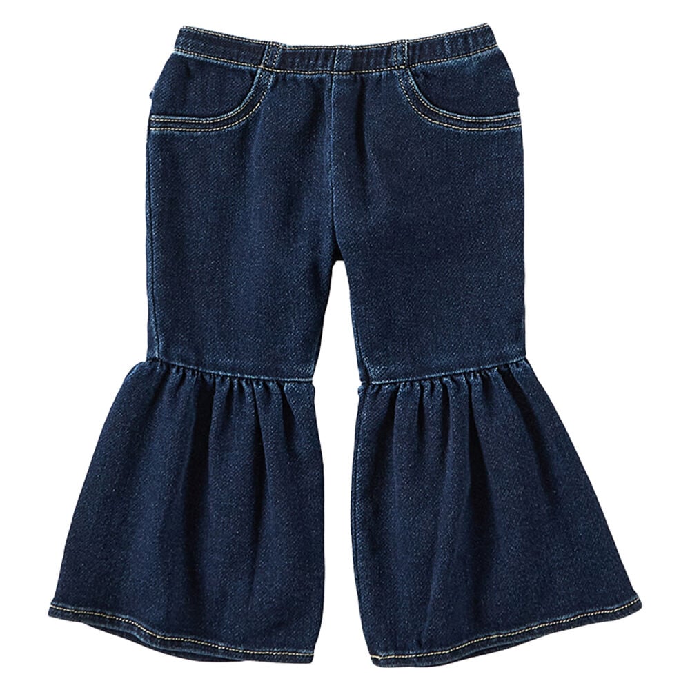 image of Baby Girl Ruffle Flare Jean- Lacey