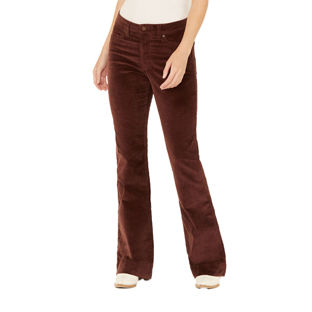 image of Women's Retro Women's Corduroy High Rise Stretch Trouser Jeans