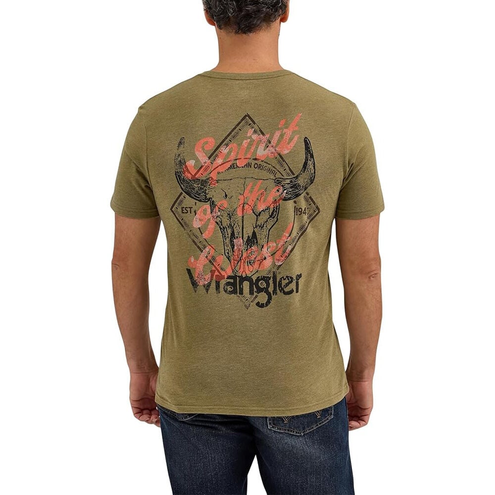 image of Men's Spirit of the West Steer Short Sleeve Graphic T-Shirt