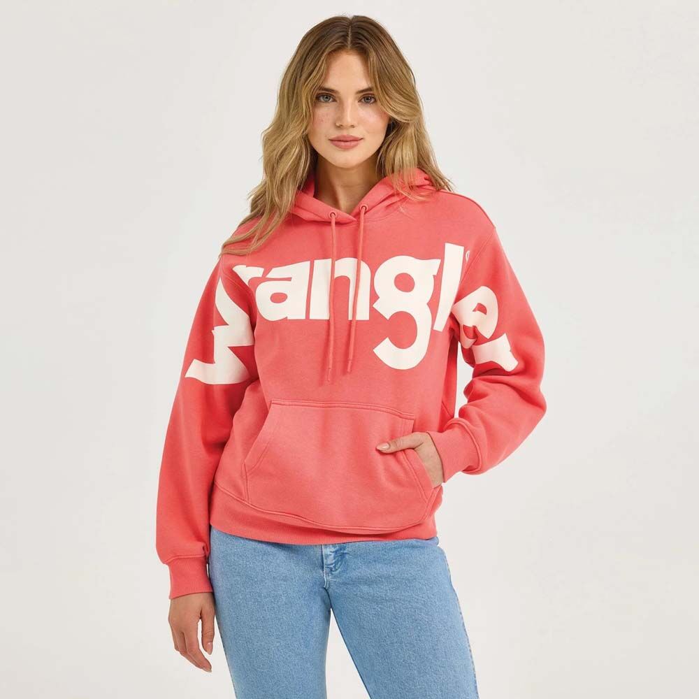 image of Women's Americana Logo Hoodie, Coral