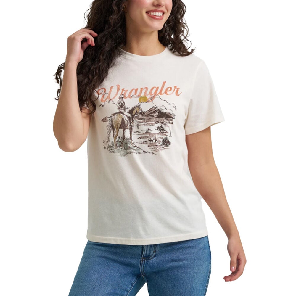image of Women's Retro Cowgirl Short Sleeve Graphic T-Shirt